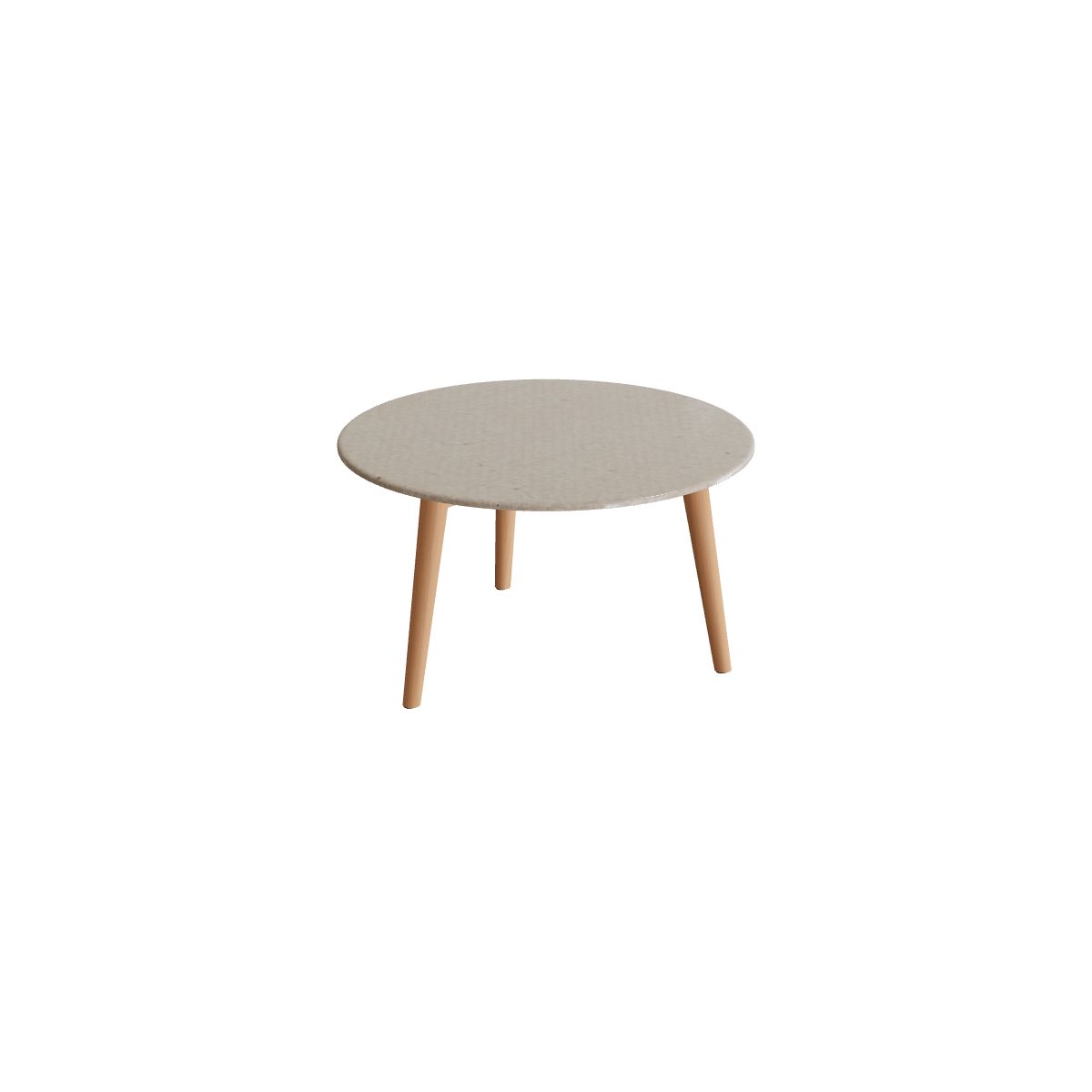 Royal Botania Styletto Beistelltisch 60 cm mit Lavasteinplatte, Teakbeine, Lavastein emailliert moon