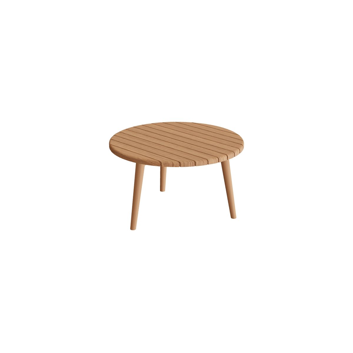 Royal Botania Styletto Beistelltisch 60 cm, Teakbeine, Teak