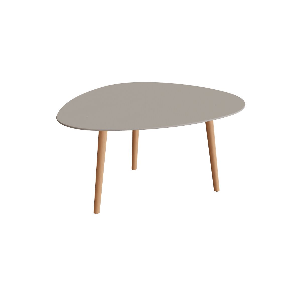 Royal Botania Styletto Esstisch Plektrum 150 cm, Teakbeine, Keramik perlgrau (Pearl Grey)
