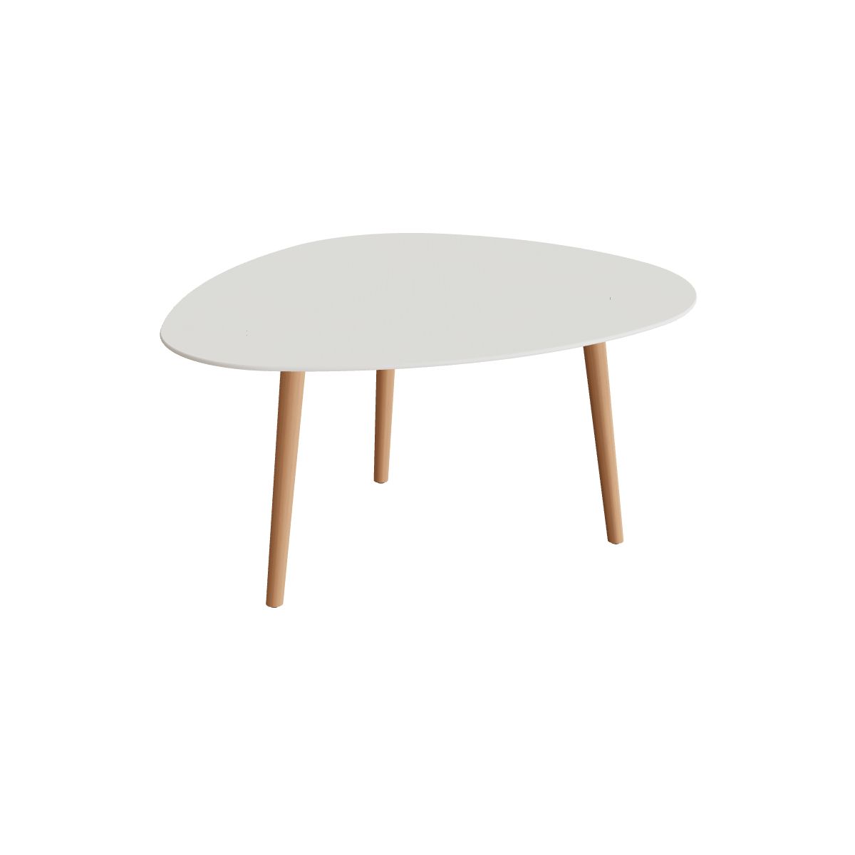 Royal Botania Styletto Esstisch Plektrum 150 cm, Teakbeine, Keramik weiß (white)