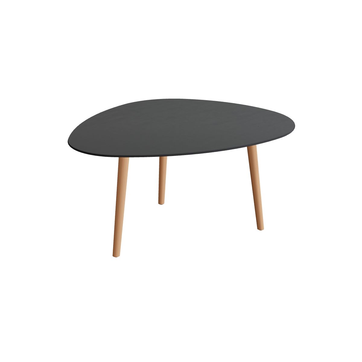 Royal Botania Styletto Esstisch Plektrum 150 cm, Teakbeine, Keramik schwarz (black)