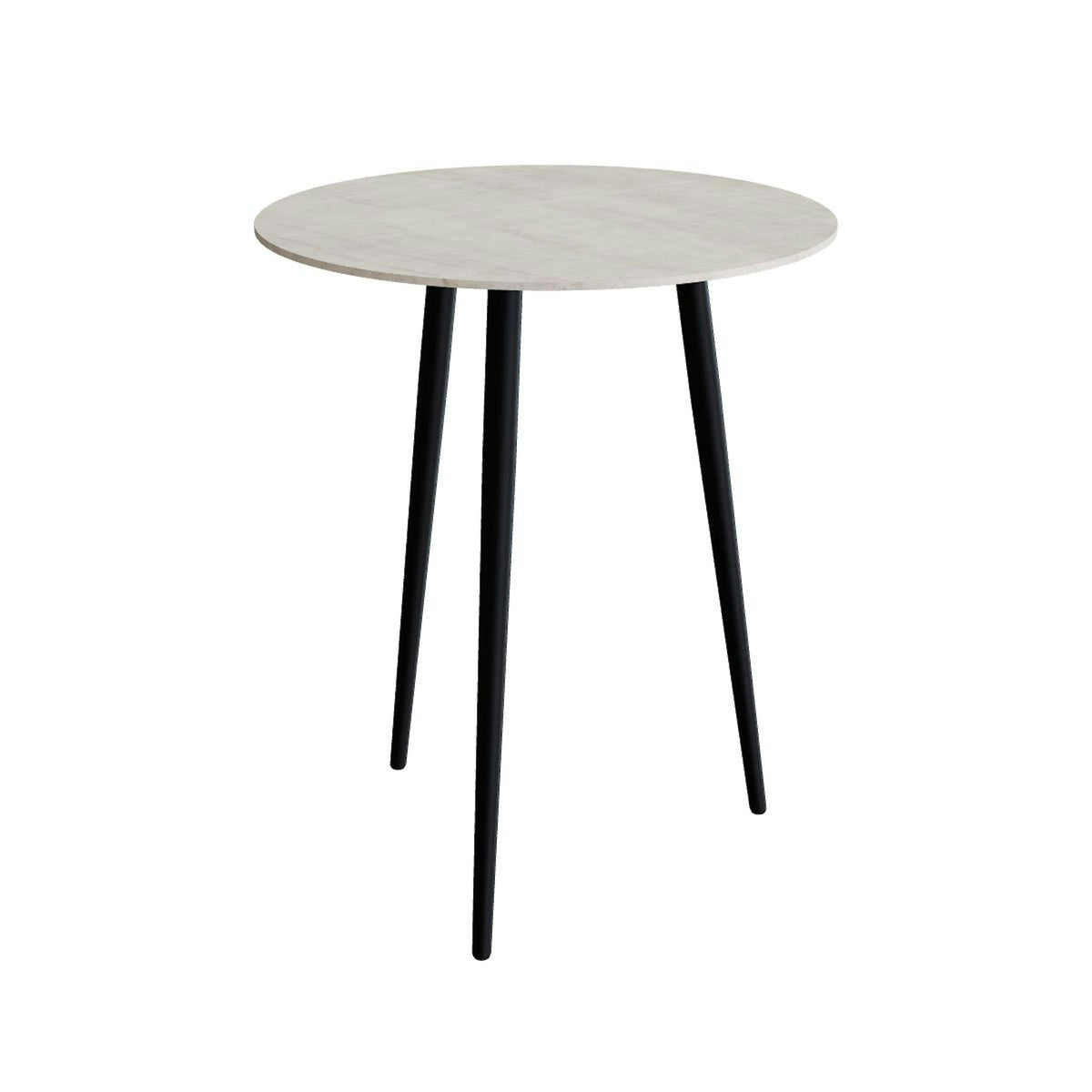 Royal Botania Styletto Bartisch rund 90 cm – Alu anthrazit · Keramik grau-braun geädert (Strato Quartz)
