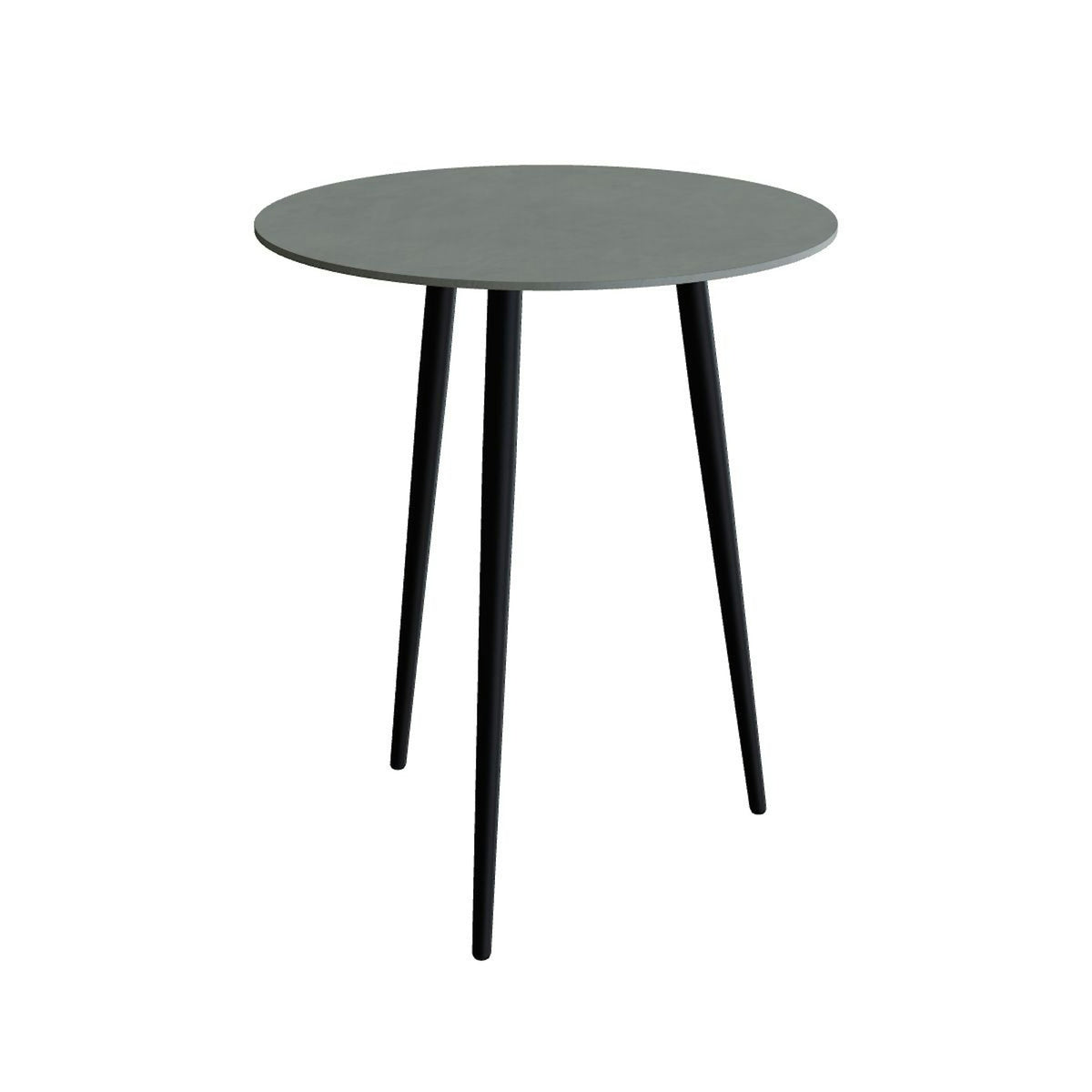 Royal Botania Styletto Bartisch rund 90 cm – Alu anthrazit · Keramik steingrün (Verdezza Amazon)