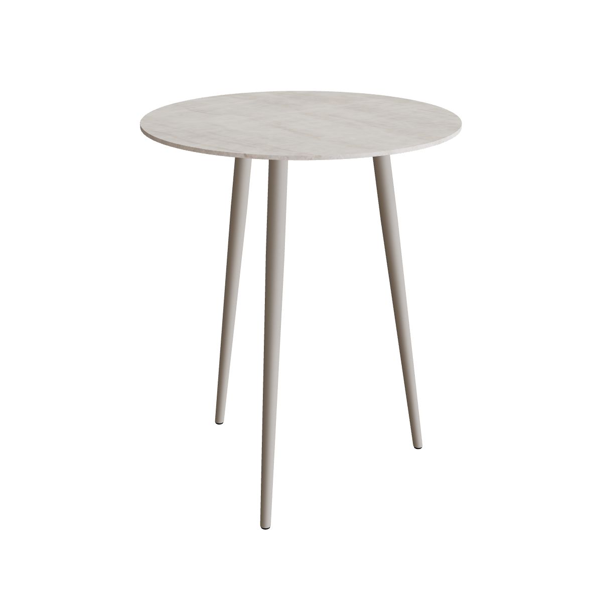 Royal Botania Styletto Bartisch rund 90 cm, Alu pebble, Keramik grau-braun geädert (Strato Quartz)
