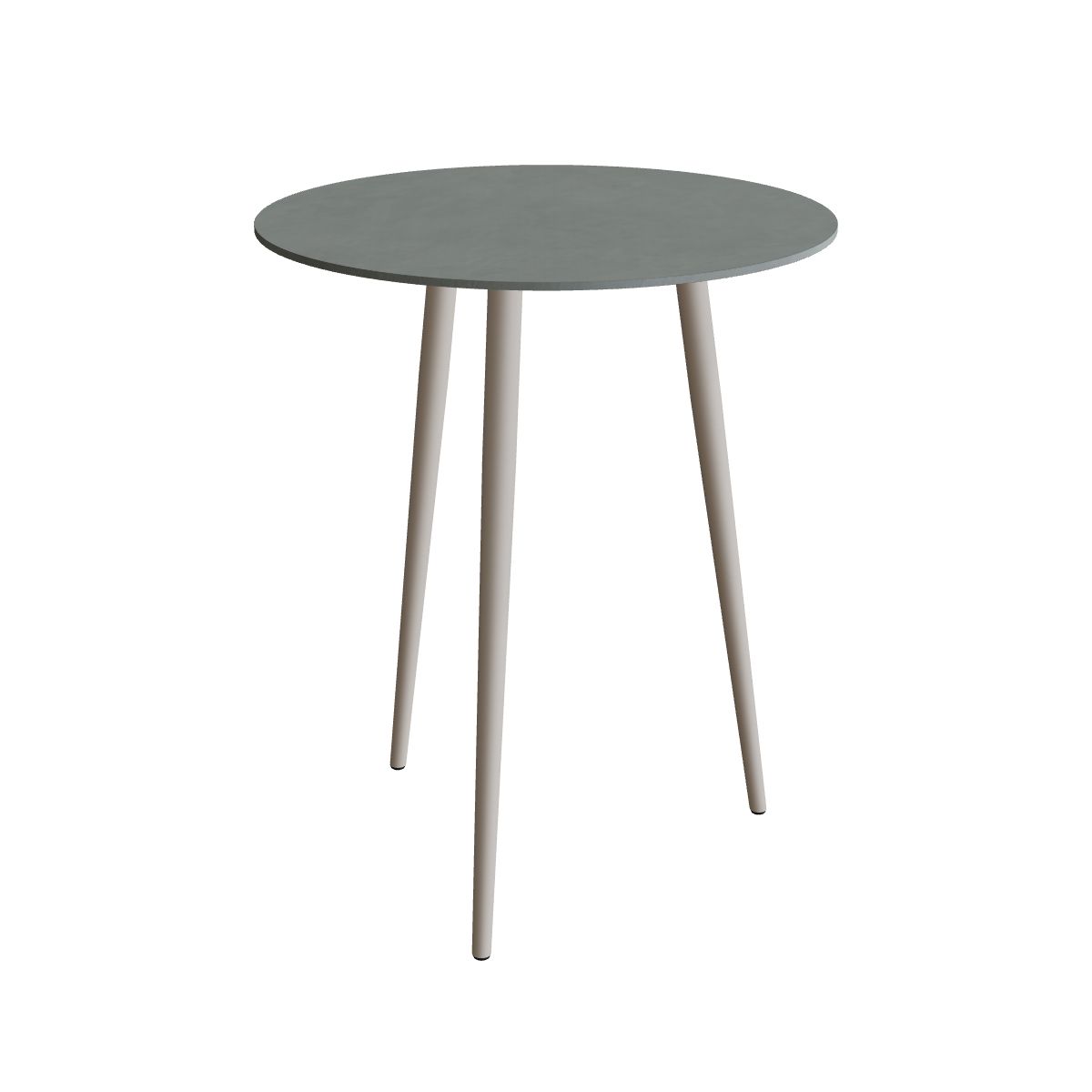 Royal Botania Styletto Bartisch rund 90 cm, Alu pebble, Keramik steingrün (Verdezza Amazon)