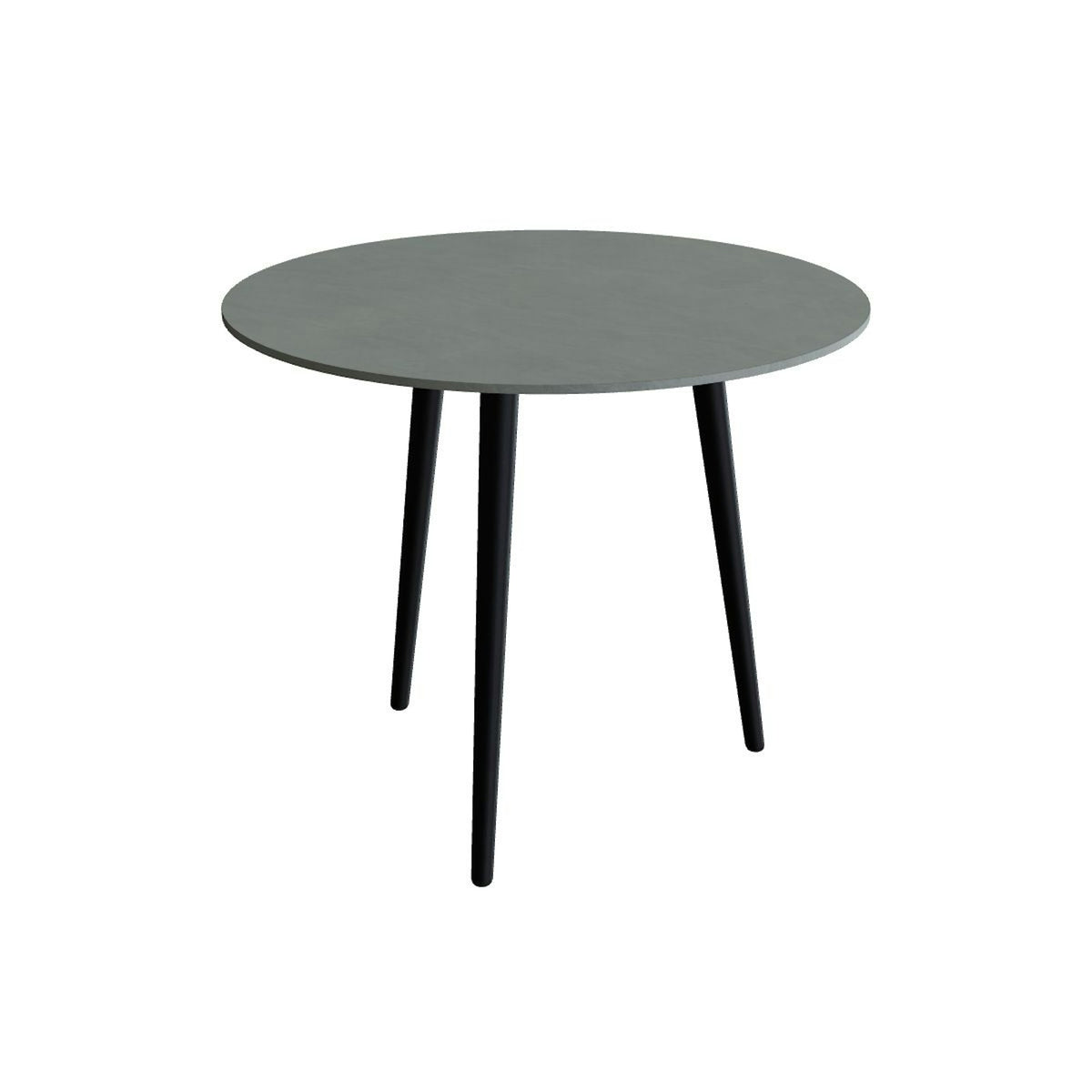 Royal Botania Styletto Esstisch rund 90 cm – Alu anthrazit · Keramik steingrün (Verdezza Amazon)