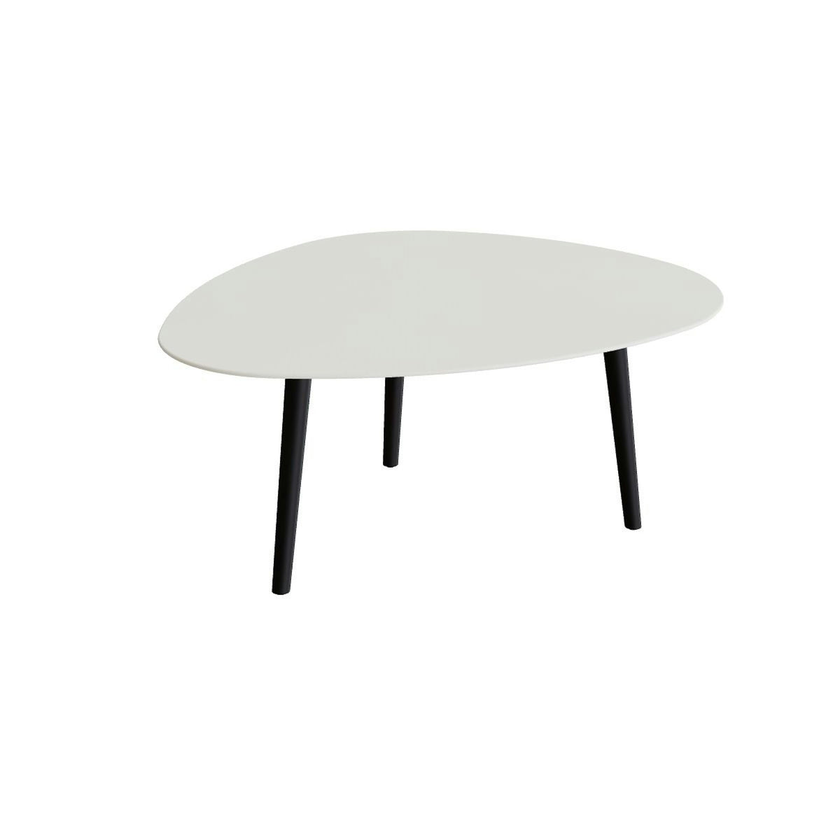 Royal Botania Styletto Loungetisch niedrig Plektrum 150 cm – Alu bronze · Keramik weiß (white)