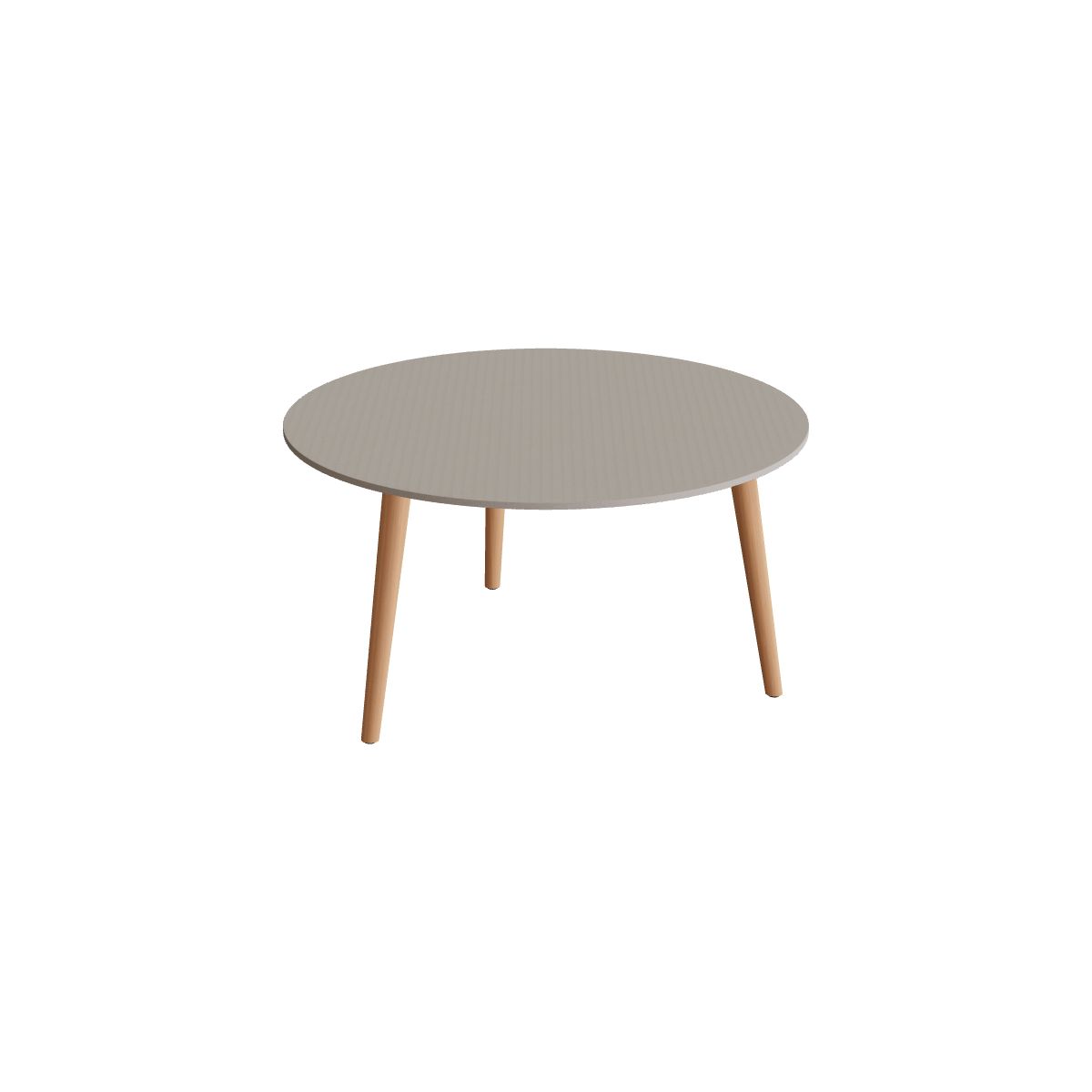 Royal Botania Styletto Beistelltisch 75 cm, Teakbeine, Keramik perlgrau (Pearl Grey)
