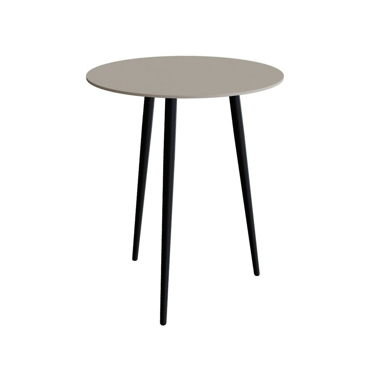Royal Botania Styletto Bartisch rund 90 cm – Alu anthrazit · Keramik perlgrau (Pearl Grey)