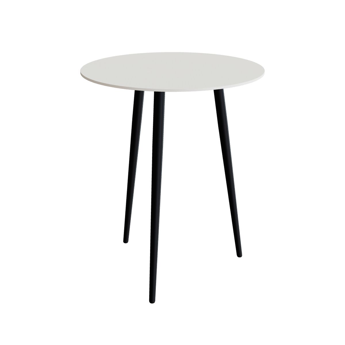Royal Botania Styletto Bartisch rund 90 cm, Alu anthrazit, Keramik weiß (white)