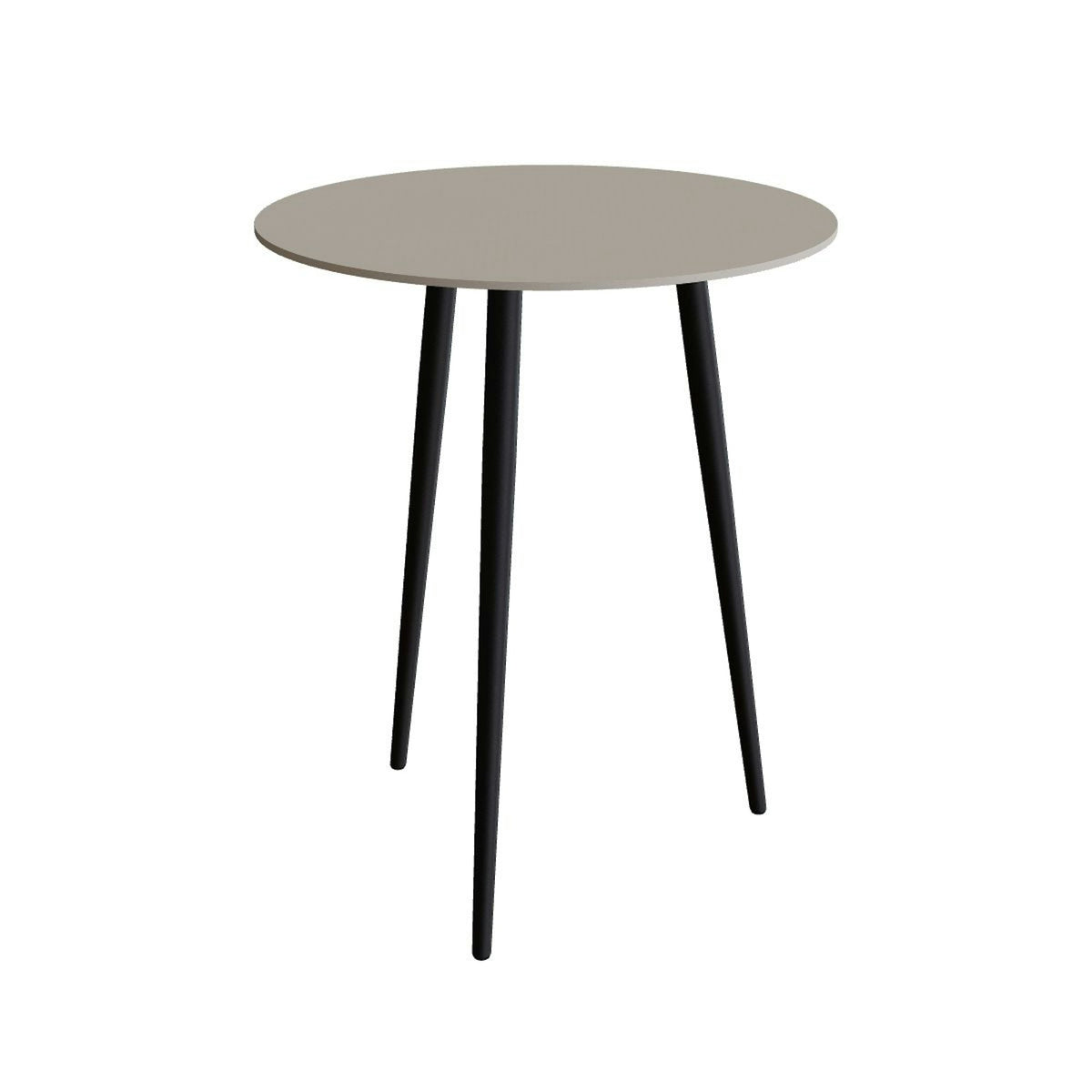 Royal Botania Styletto Bartisch rund 90 cm – Alu bronze · Keramik perlgrau (Pearl Grey)