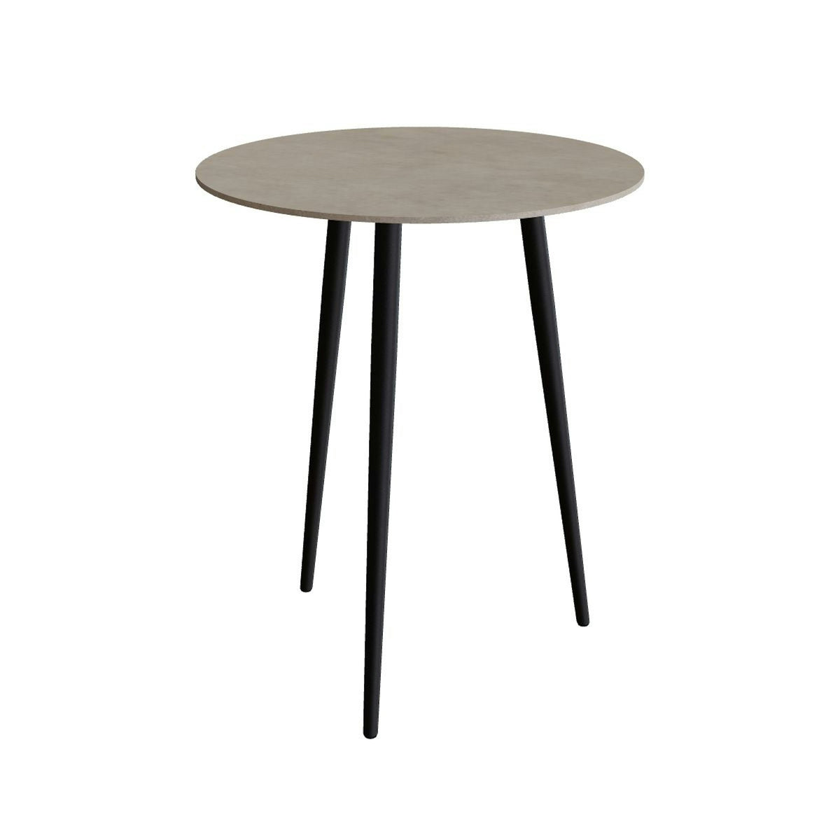 Royal Botania Styletto Bartisch rund 90 cm – Alu bronze · Keramik graubraun (Terra Sabbia)
