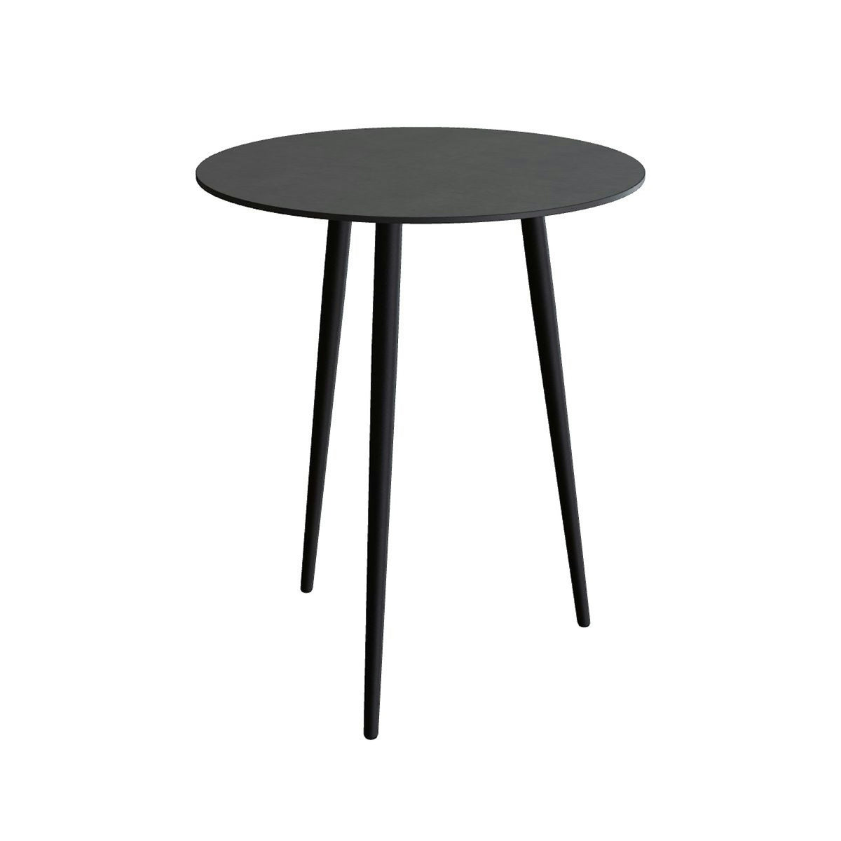 Royal Botania Styletto Bartisch rund 90 cm – Alu bronze · Keramik schwarz (black)