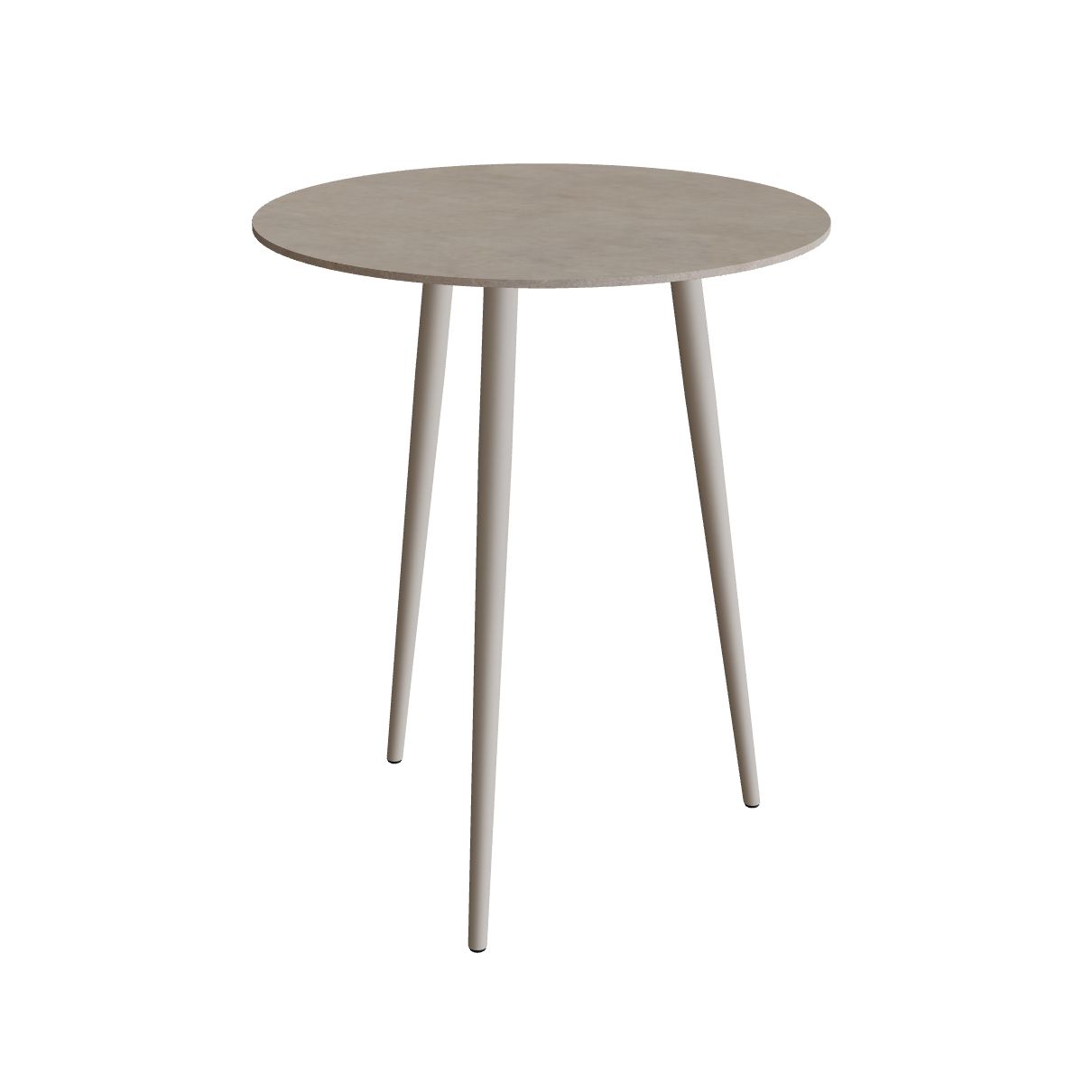 Royal Botania Styletto Bartisch rund 90 cm, Alu pebble, Keramik graubraun (Terra Sabbia)