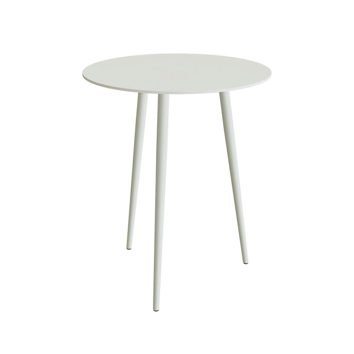 Royal Botania Styletto Bartisch rund 90 cm – Alu weiß · Keramik weiß (white)