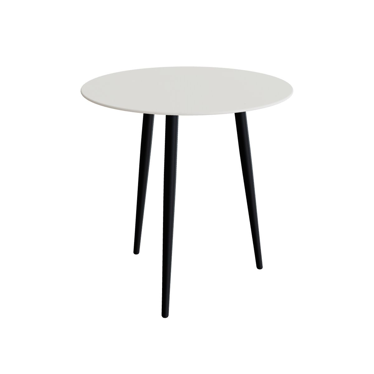 Royal Botania Styletto Thekentisch rund 90 cm, Alu anthrazit, Keramik weiß (white)