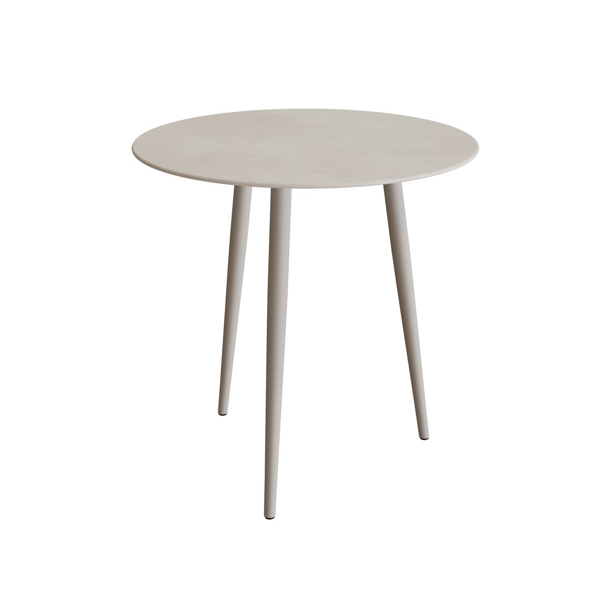 Royal Botania Styletto Thekentisch rund 90 cm, Alu pebble, Keramik zementgrau (Cemento Luminoso)