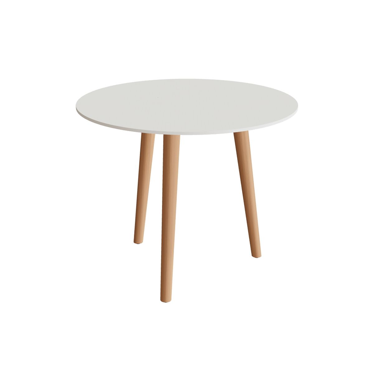 Royal Botania Styletto Esstisch rund 90 cm, Teakbeine, Keramik weiß (white)