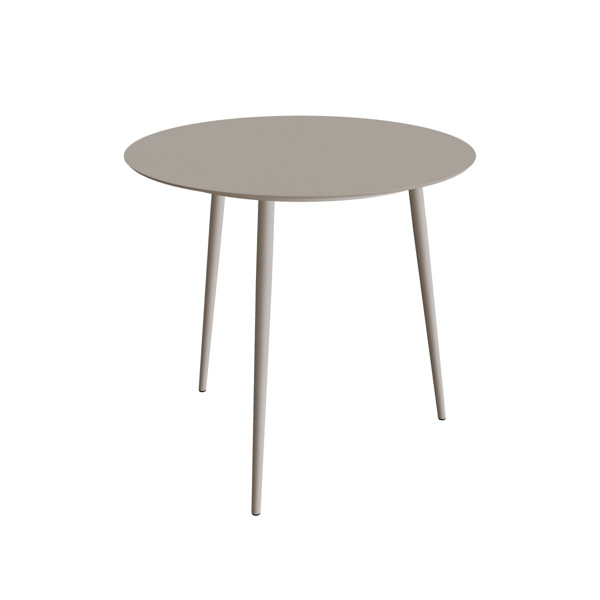 Royal Botania Styletto Bartisch rund 120 cm, Alu pebble, Keramik perlgrau (Pearl Grey)