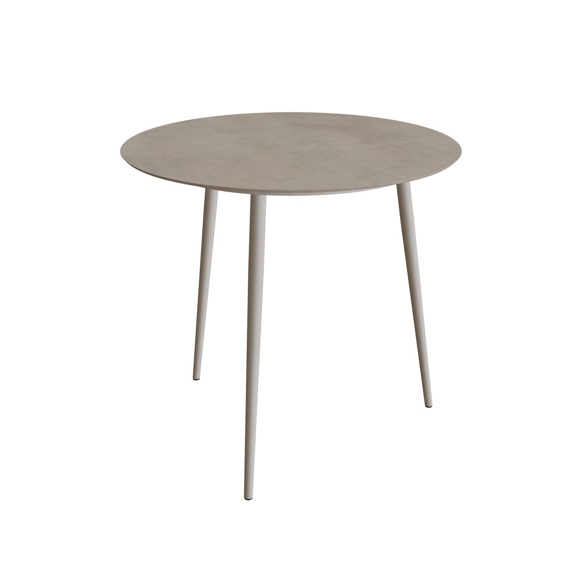 Royal Botania Styletto Bartisch rund 120 cm, Alu pebble, Keramik graubraun (Terra Sabbia)
