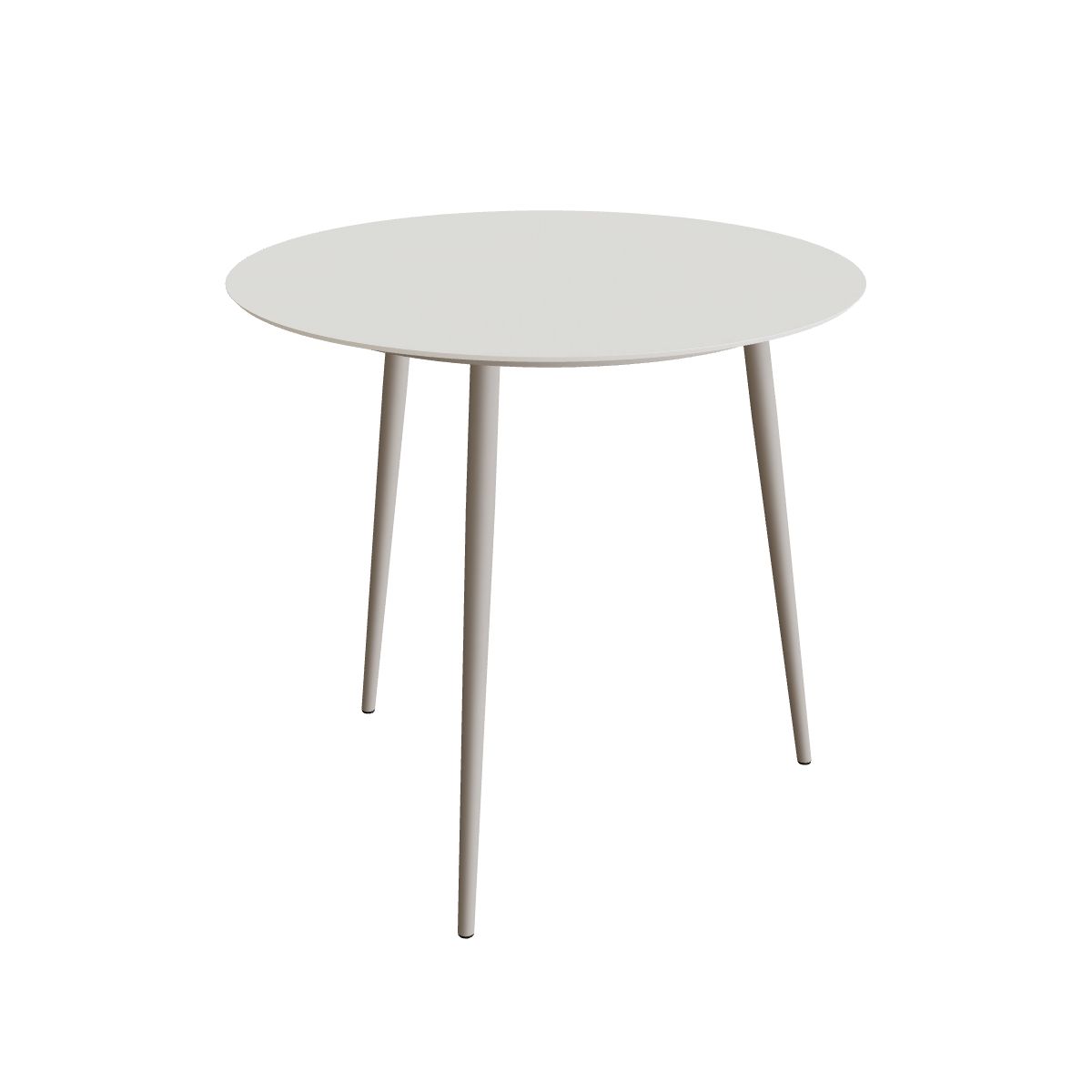 Royal Botania Styletto Bartisch rund 120 cm, Alu pebble, Keramik weiß (white)