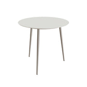 Royal Botania Styletto Bartisch rund 120 cm, Alu pebble, Keramik weiß (white)