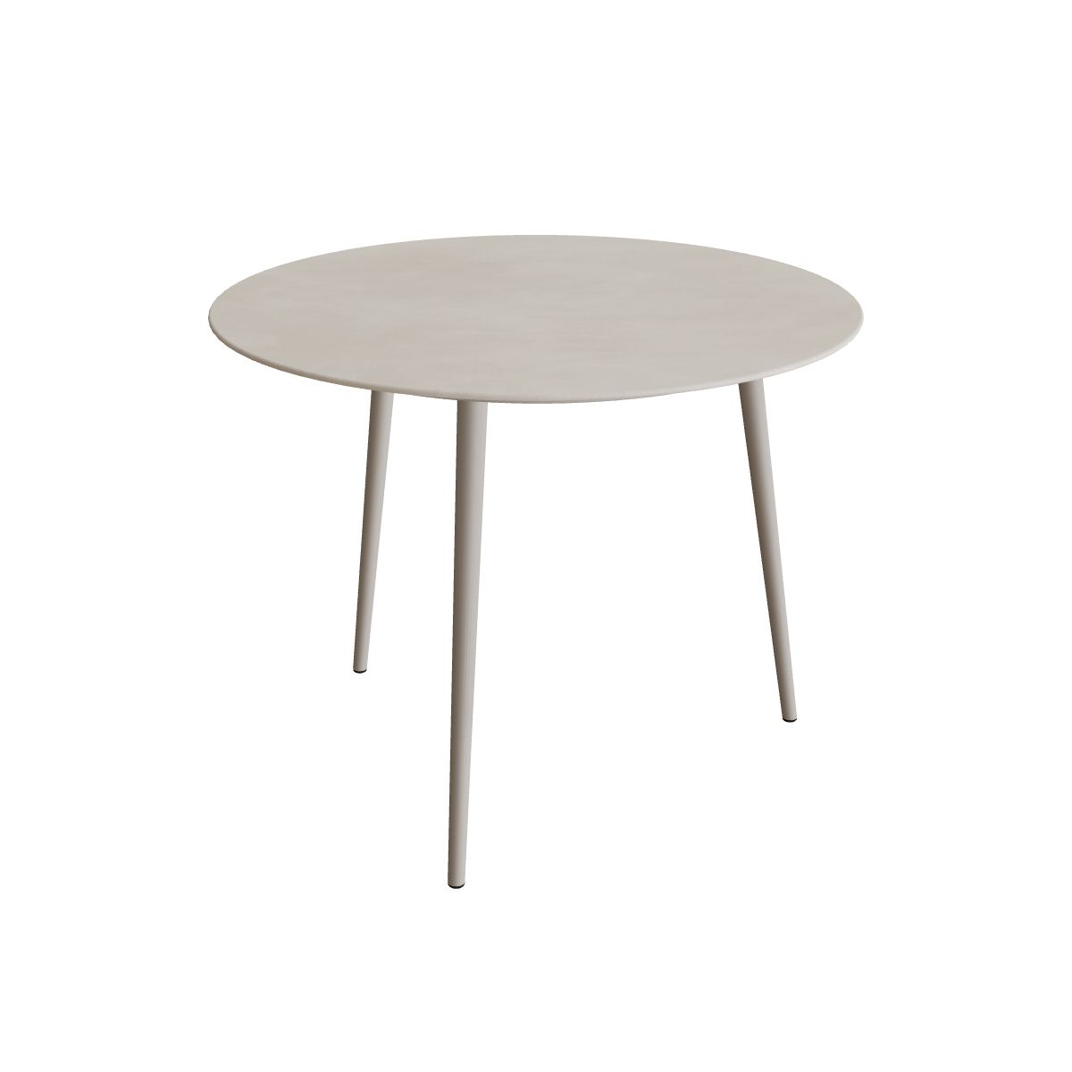 Royal Botania Styletto Thekentisch rund 120 cm, Alu pebble, Keramik zementgrau (Cemento Luminoso)