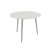 Royal Botania Styletto Thekentisch rund 120 cm, Alu pebble, Keramik weiß (white)