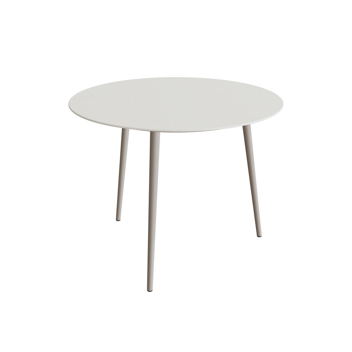 Royal Botania Styletto Thekentisch rund 120 cm, Alu pebble, Keramik weiß (white)