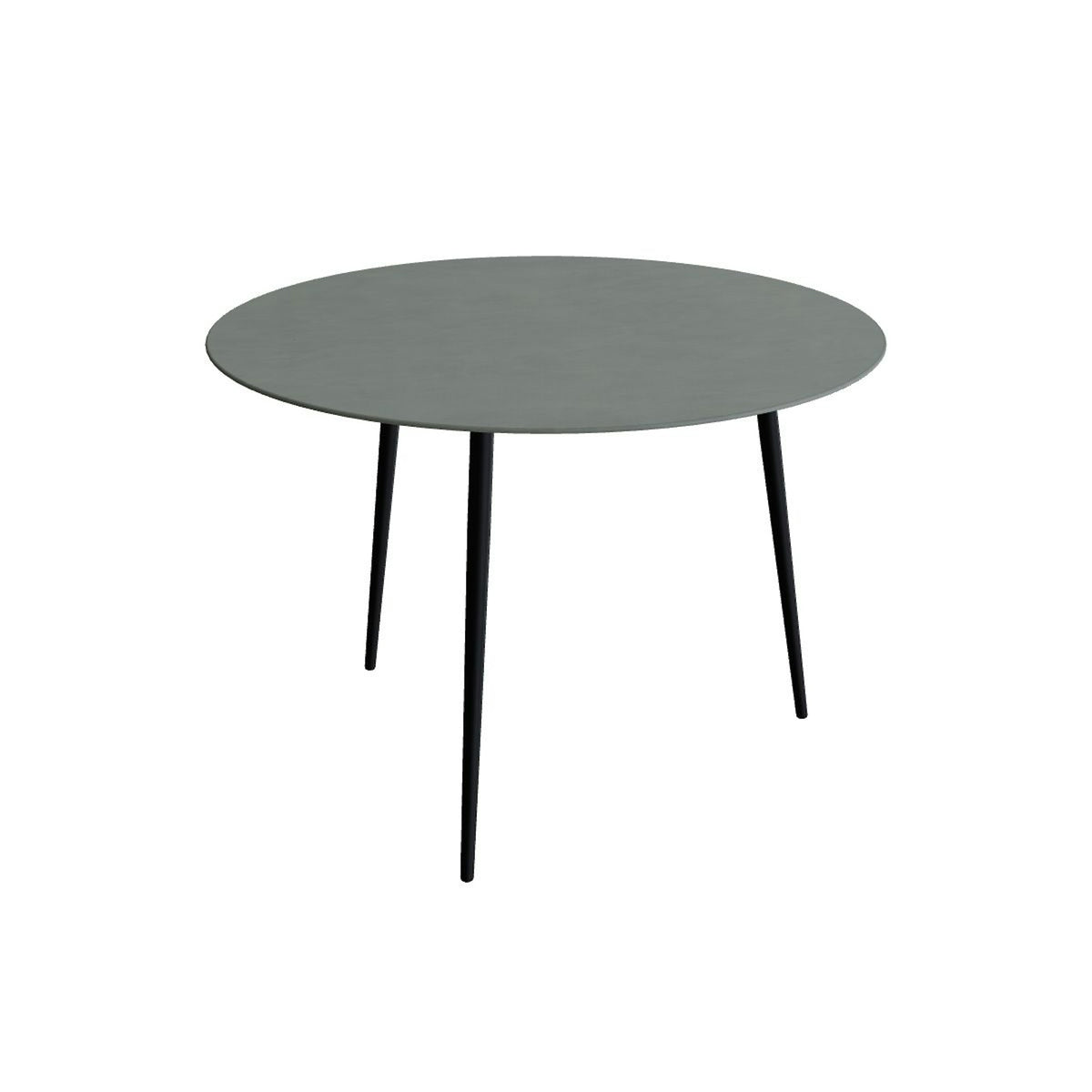 Royal Botania Styletto Bartisch rund 160 cm – Alu anthrazit · Keramik steingrün (Verdezza Amazon)