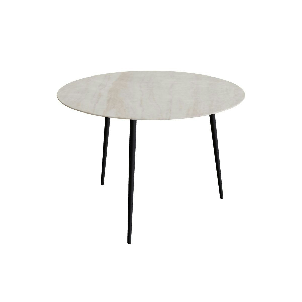 Royal Botania Styletto Bartisch rund 160 cm – Alu bronze · Keramik grau-braun geädert (Strato Quartz)