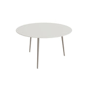 Royal Botania Styletto Thekentisch rund 160 cm, Alu pebble, Keramik weiß (white)