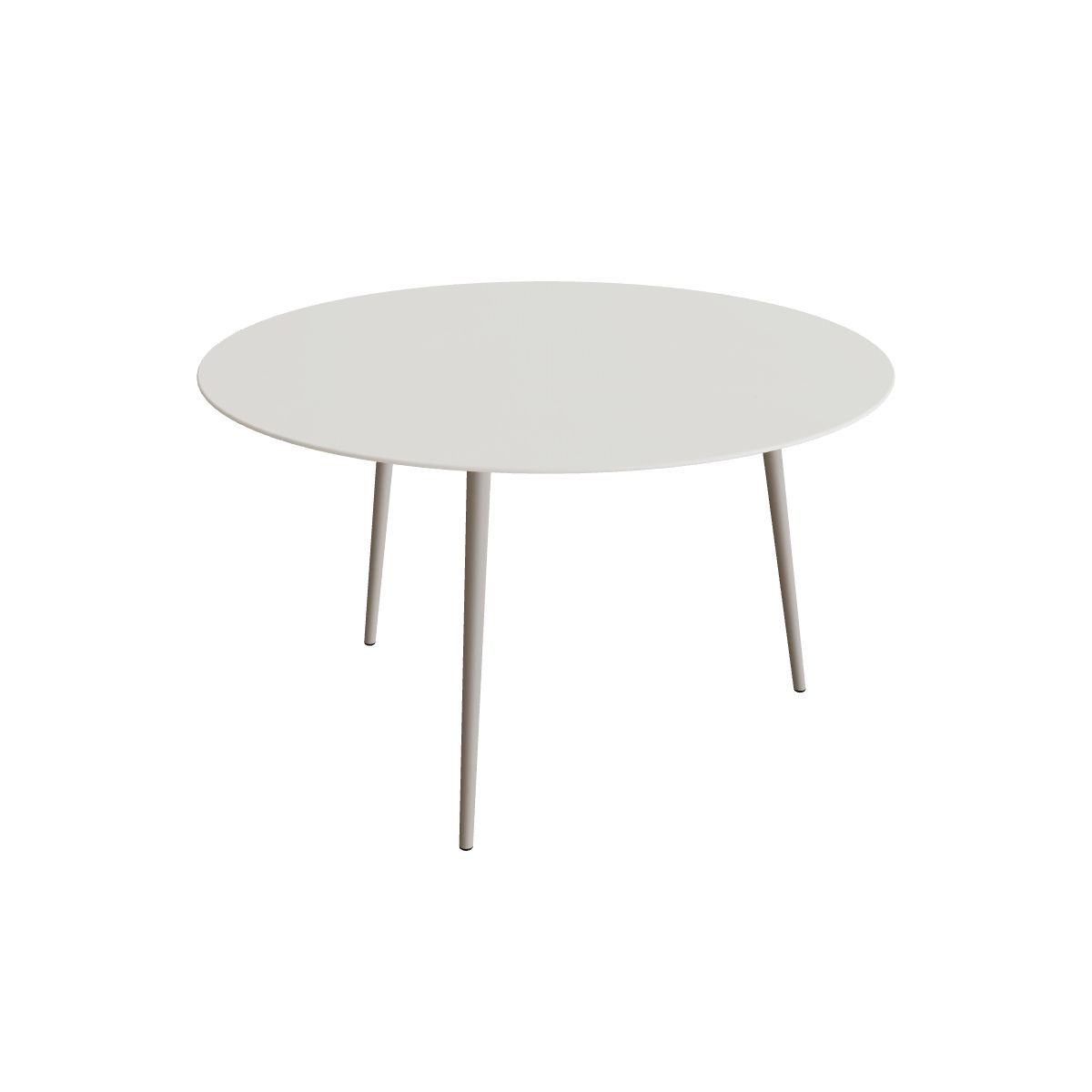 Royal Botania Styletto Thekentisch rund 160 cm, Alu pebble, Keramik weiß (white)