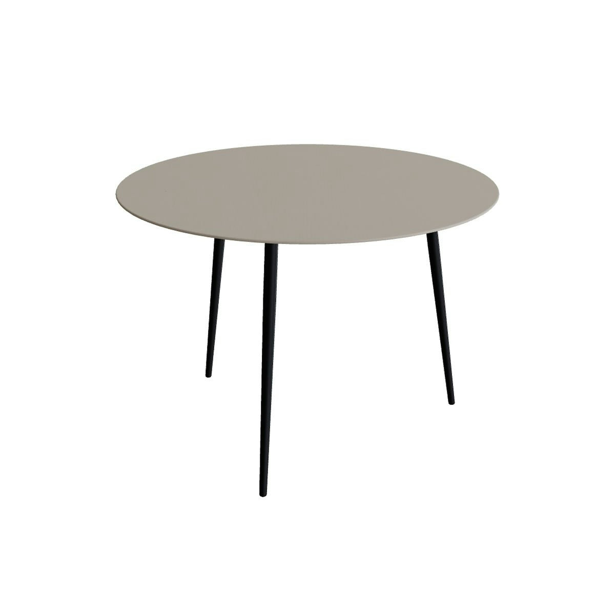 Royal Botania Styletto Bartisch rund 160 cm – Alu anthrazit · Keramik perlgrau (Pearl Grey)