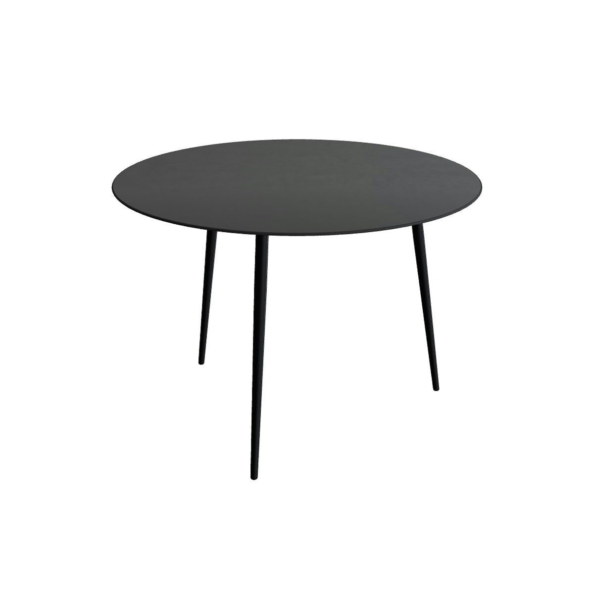 Royal Botania Styletto Bartisch rund 160 cm – Alu anthrazit · Keramik schwarz (black)