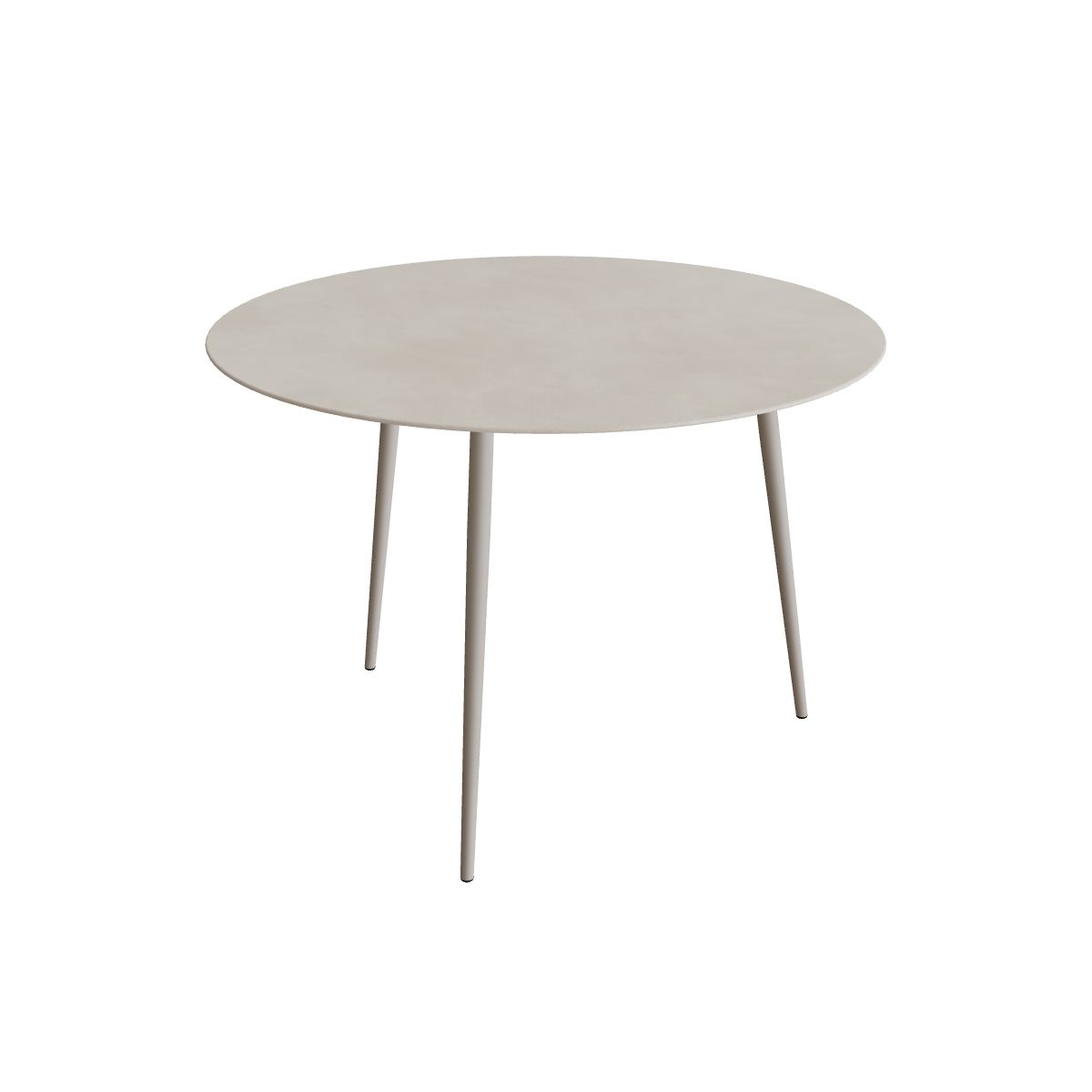 Royal Botania Styletto Bartisch rund 160 cm, Alu pebble, Keramik zementgrau (Cemento Luminoso)