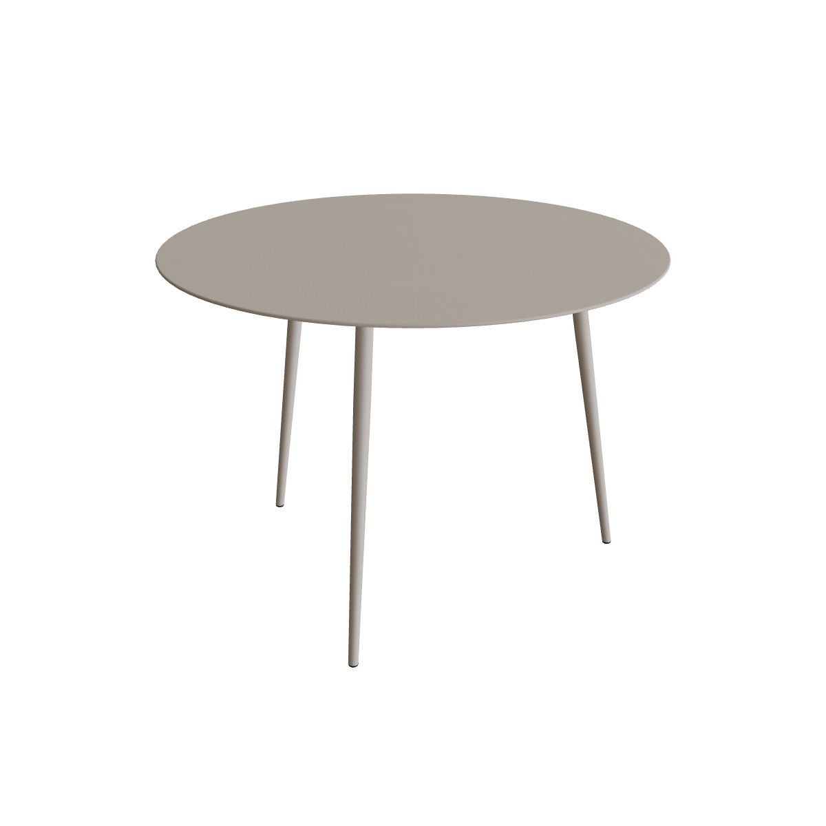 Royal Botania Styletto Bartisch rund 160 cm, Alu pebble, Keramik perlgrau (Pearl Grey)