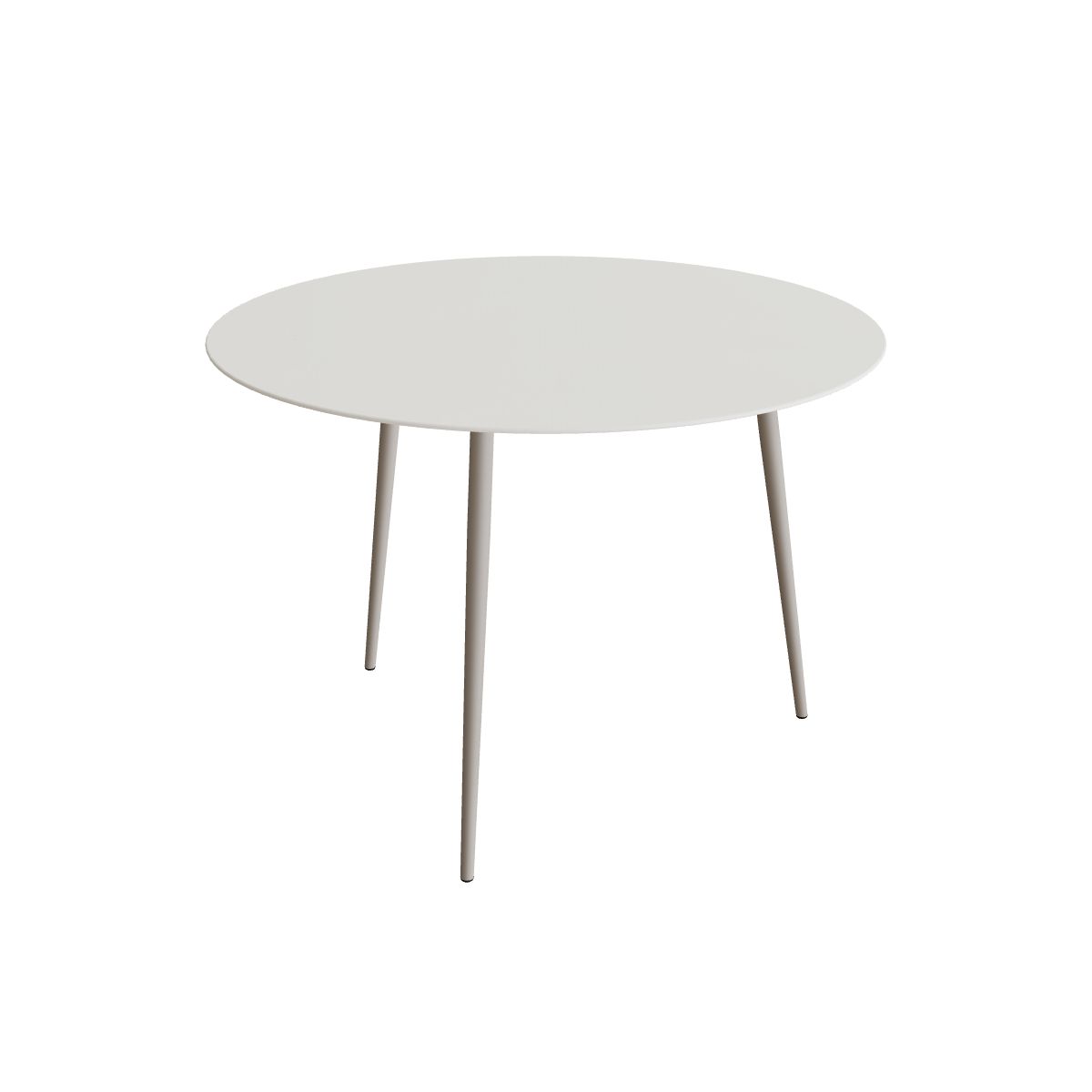 Royal Botania Styletto Bartisch rund 160 cm, Alu pebble, Keramik weiß (white)