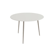 Royal Botania Styletto Bartisch rund 160 cm, Alu pebble, Keramik weiß (white)