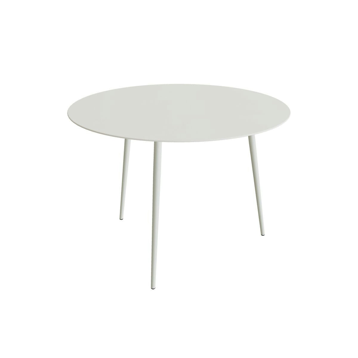 Royal Botania Styletto Bartisch rund 160 cm – Alu weiß · Keramik weiß (white)