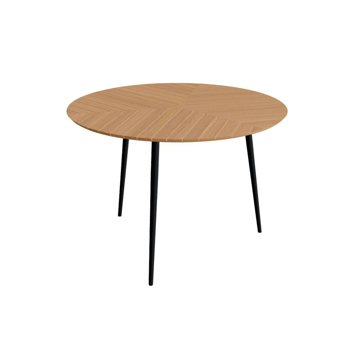 Royal Botania Styletto Bartisch rund 160 cm – Alu anthrazit · Teak