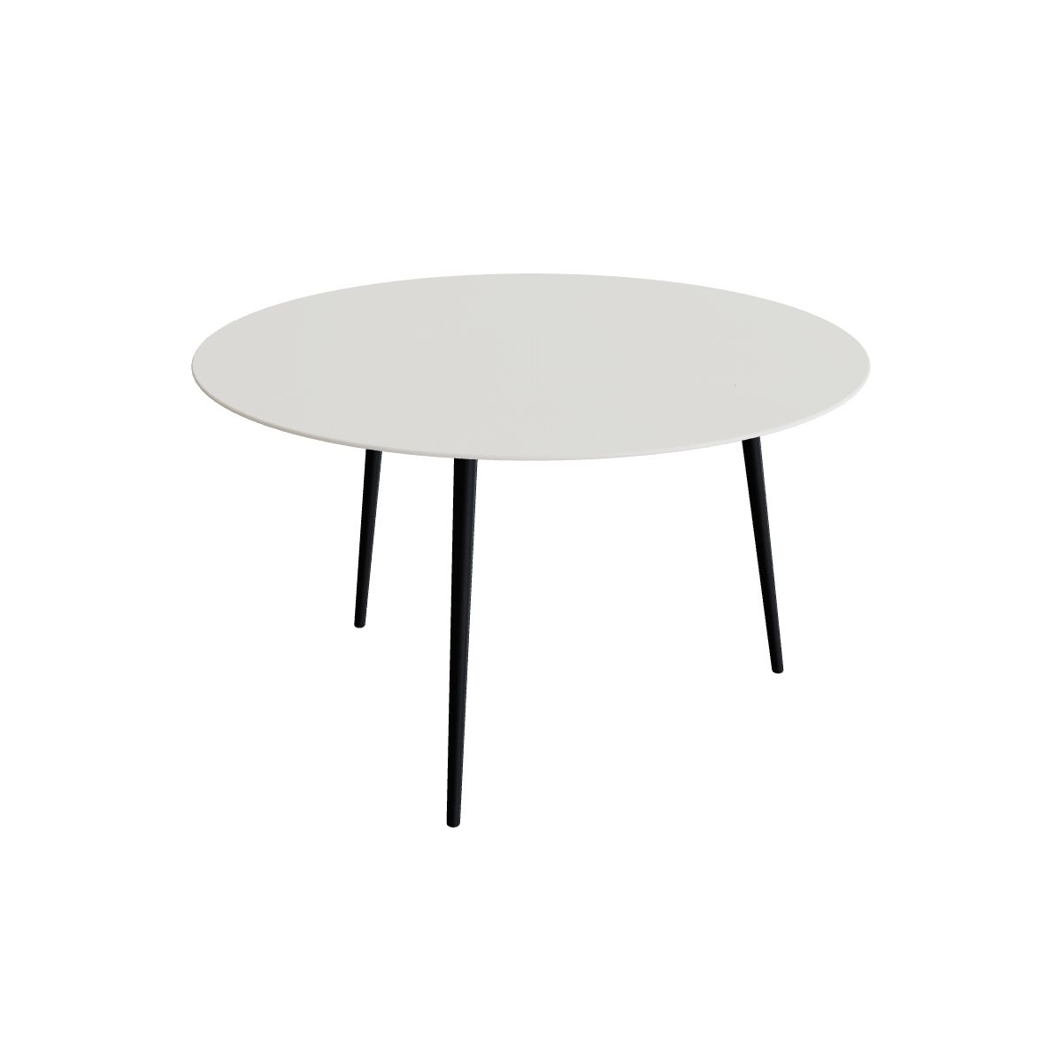 Royal Botania Styletto Thekentisch rund 160 cm, Alu anthrazit, Keramik weiß (white)