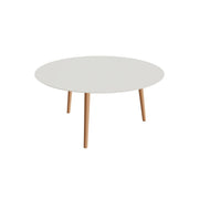 Royal Botania Styletto Esstisch rund 160 cm, Teakbeine, Keramik weiß (white)