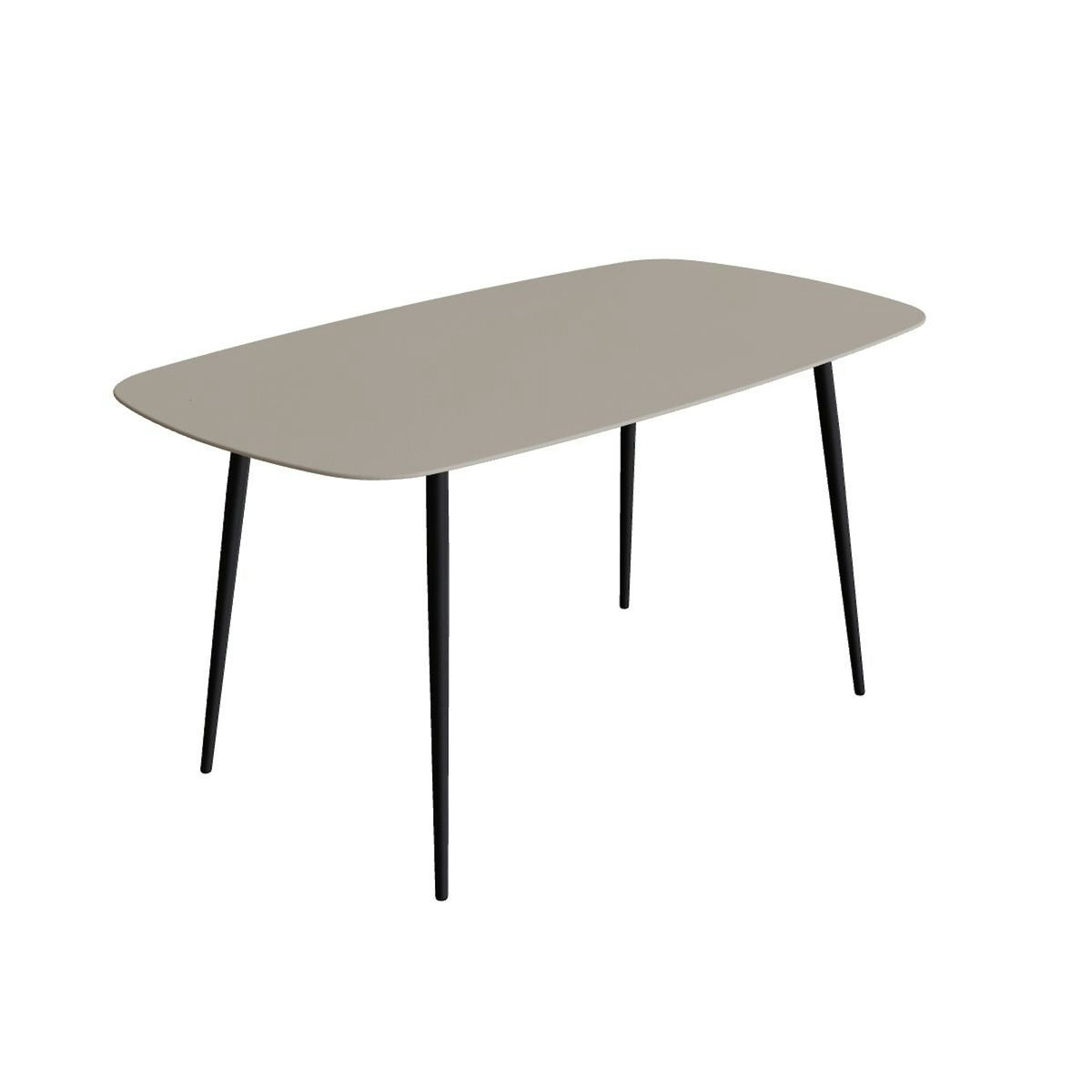 Royal Botania Styletto Bartisch oval 220 x 120 cm – Alu bronze · Keramik perlgrau (Pearl Grey)