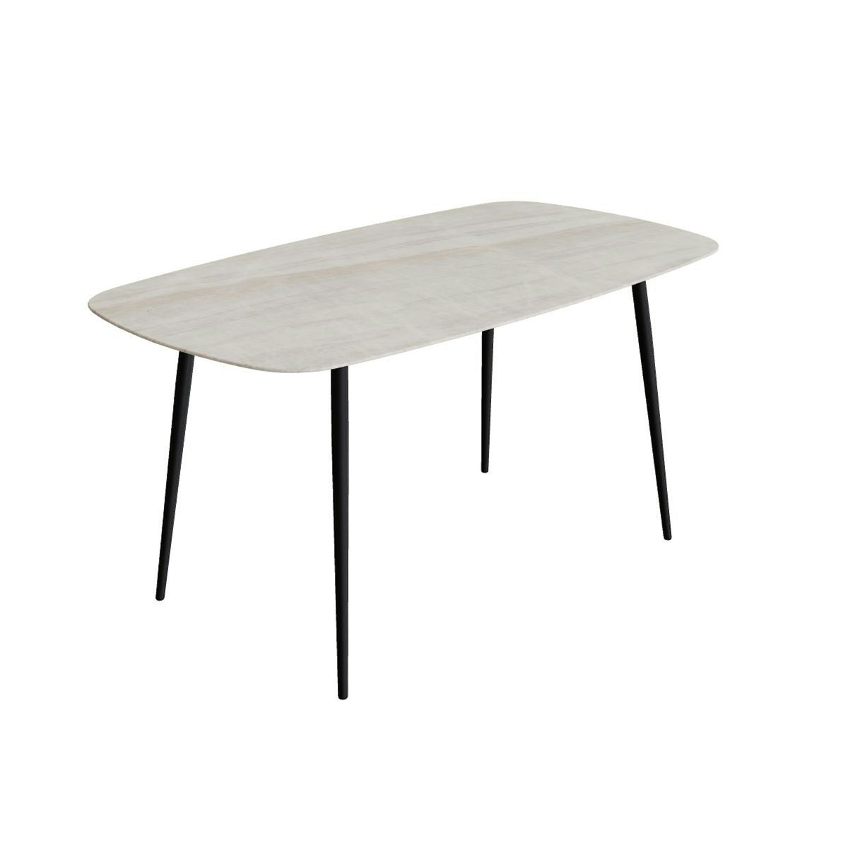 Royal Botania Styletto Bartisch oval 220 x 120 cm – Alu bronze · Keramik grau-braun geädert (Strato Quartz)
