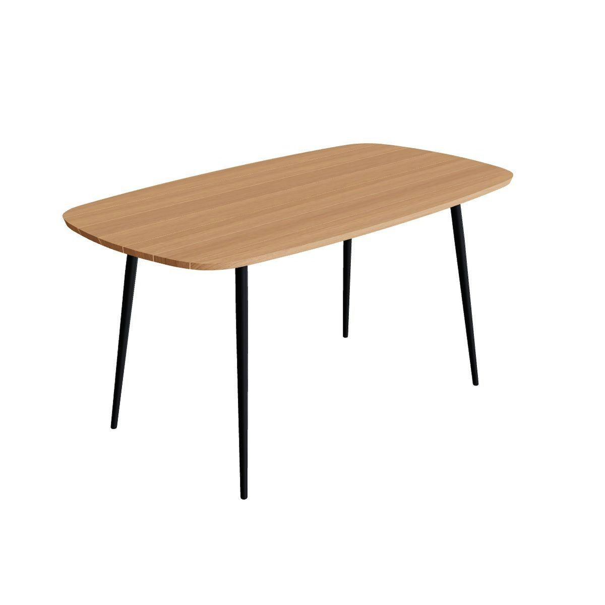 Royal Botania Styletto Bartisch oval 220 x 120 cm – Alu anthrazit · Teak