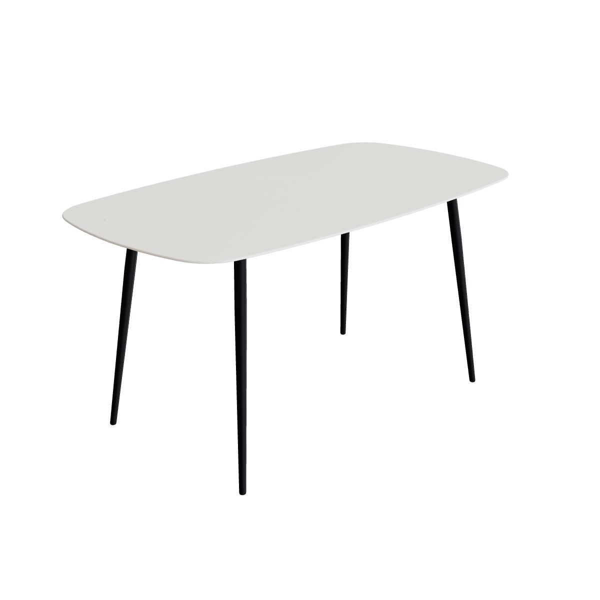 Royal Botania Styletto Bartisch oval 220 x 120 cm, Alu anthrazit, Keramik weiß (white)