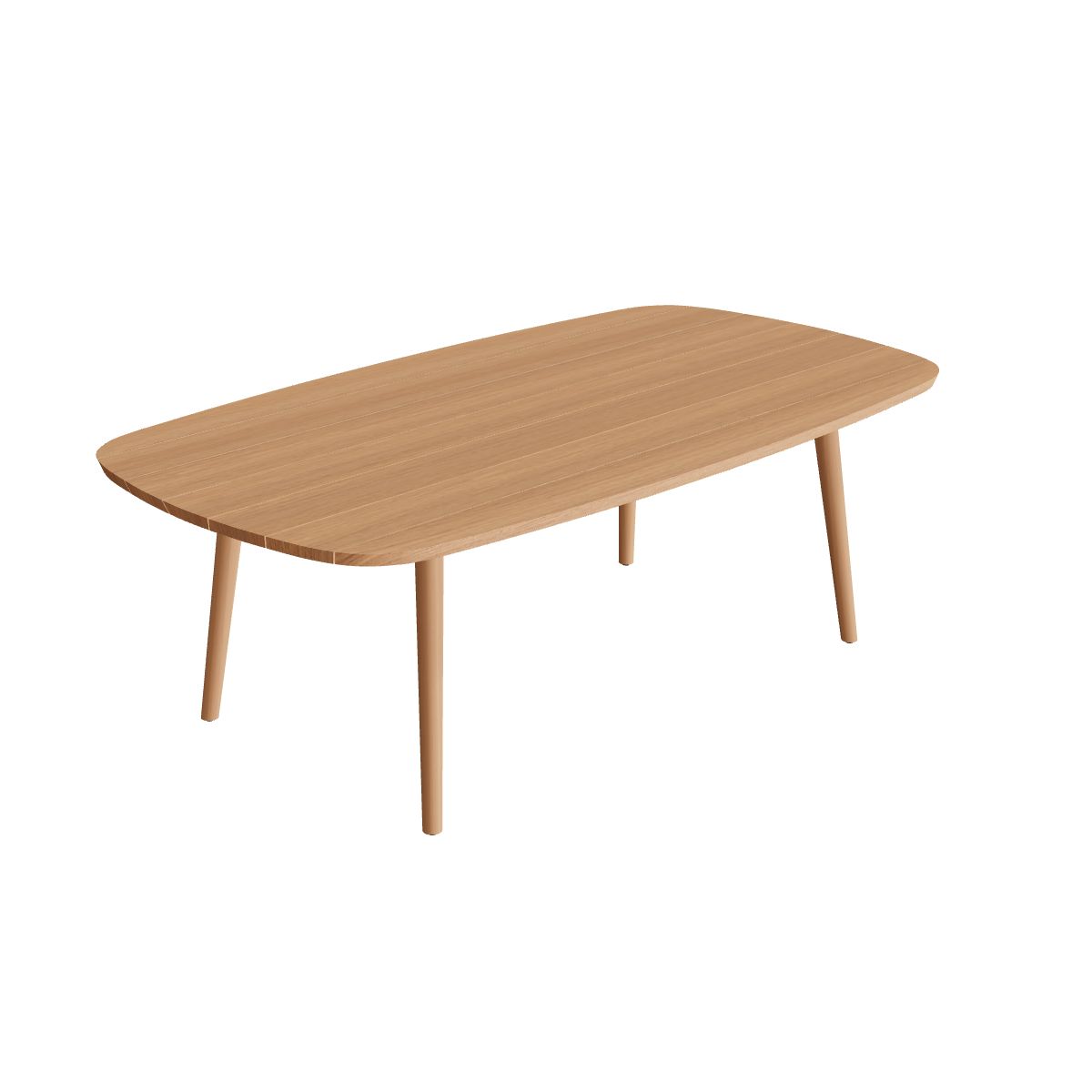 Royal Botania Styletto Esstisch oval 220 x 120 cm, Teakbeine, Teak