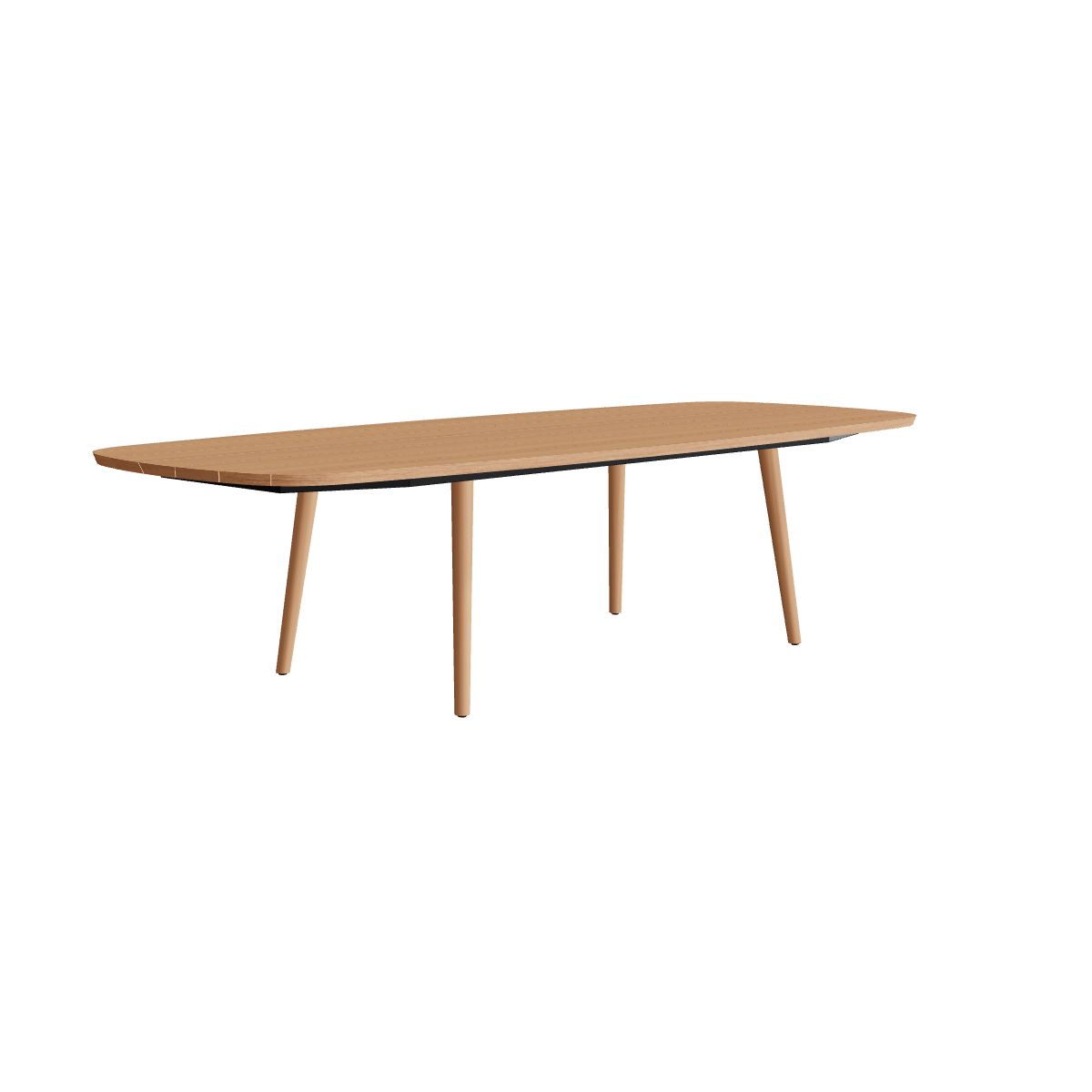 Royal Botania Styletto Esstisch oval 300 x 120 cm, Teakbeine, Teak