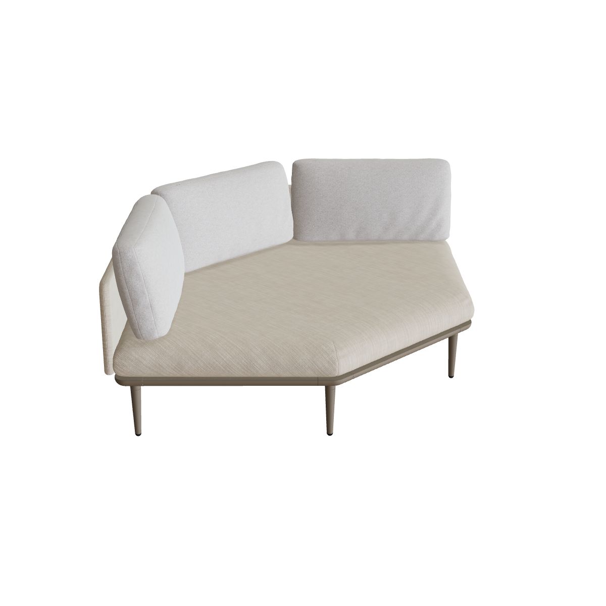 Royal Botania Styletto Lounge Twin Seat, Gestell sand